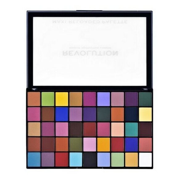 MAKEUP REVOLUTION Maxi Reloaded Palette MONSTER MATTES "45 Color Eyeshadow Pans" - Picture 2 of 5